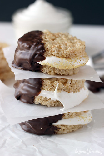 Rice Krispie Treat with S'Mores filling
