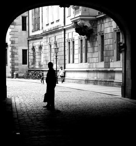 street shadow bw white black germany dresden alone tunnel
