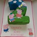 Peppa Pig number 2 birthday cake