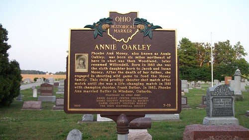 ohio cemetery unitedstates may historical historicalmarker 2012 annieoakley ohiohistoricalsociety darkecountyvisitorsbureau