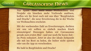 Carcassonne (für iOS): Burgfräulein und Drache