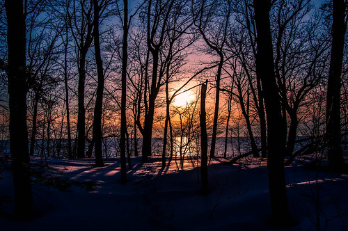 winter sunset snow lakemichigan lakeshore