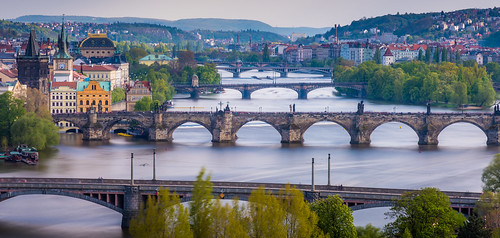 prague praha czech czechia bridges river water view viewpoint vista city cityscape street streetscape travel holiday scenic scenery beautiful amazing longexposure nikon d750