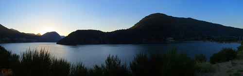 sunset lake sol lago ocaso neuquen lacar