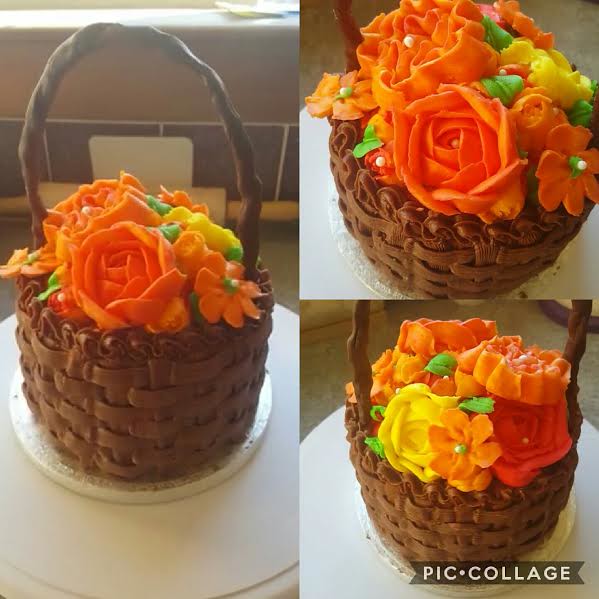 Flower Basket Cake by Nikki of Cakes 'N' Bakes