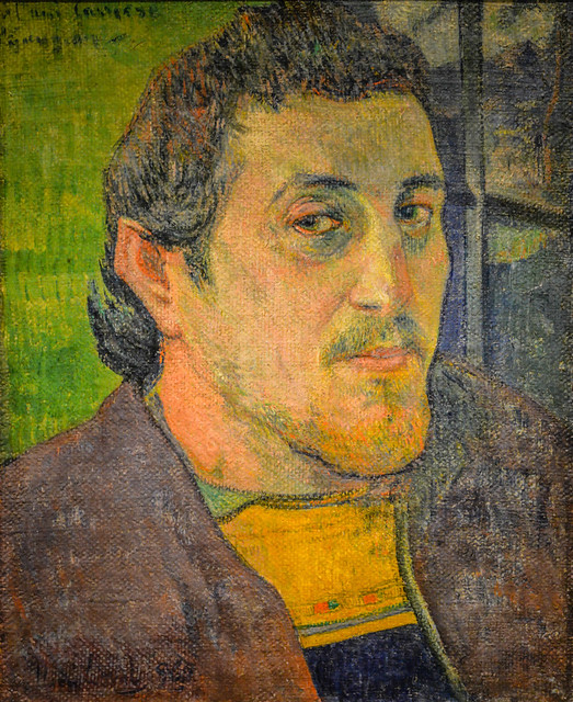Paul Gauguin - Self Portrait Dedicated to Carriere, 1889 ...