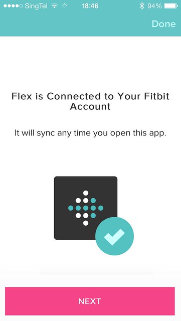 Fitbit Flex iOS App - Step 9