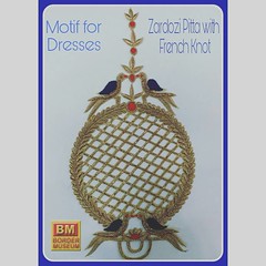 Motif for Dresses with Zardozi Pitta and French Knot