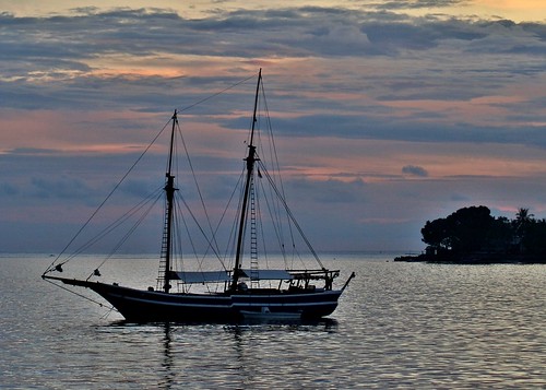 asia asie sulawesi southsulawesi makassar ujungpandang schooner sunset sundown gloaming eveninglight dusk nightfall