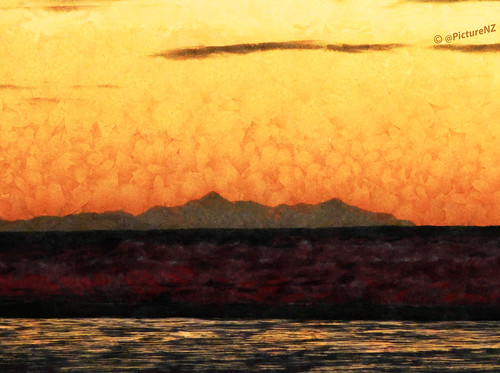 newzealand orange cloud abstract mountains texture yellow sunrise dawn nz plain sunup