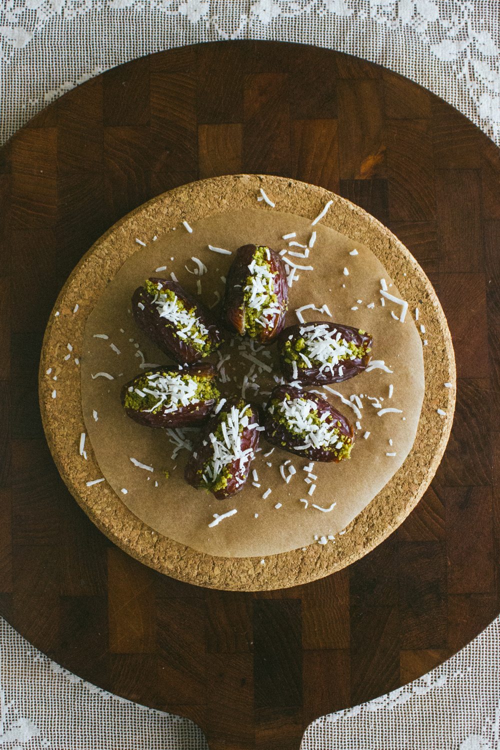 Pistachio-Stuffed Dates With Coconut | Simple Provisions