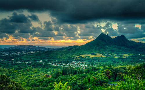 cloudy colorimage hdr hawaii horizontal kaneohe landscape lookout mountain mtn nature nuʻuanupali nuʻuanupalistatewayside oahu picturesque scenic scenicview sky sunset usa unitedstates unitedstatesofamerica wideangle canon24mmf14lii 미국 산 일몰 하늘 하와이 day