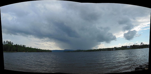 autostitch panorama rainstorm clouds lake calabogielake calabogie renfrewcounty ontario nikon canada landscape pano