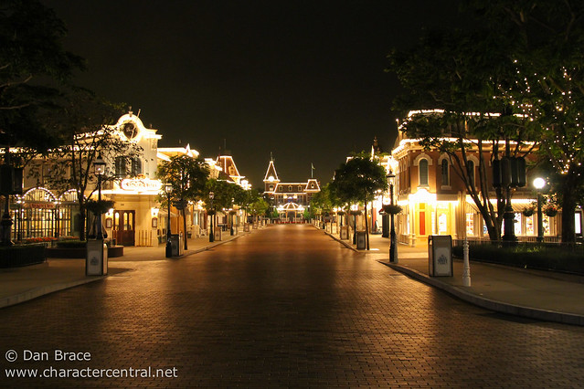 Main Street USA by night