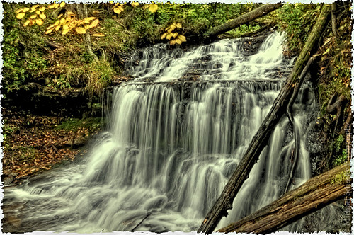autumn usa fall nature water up forest michael waterfall woods nikon stream michigan upnorth wagner munising d300 ptf wagnerfalls michaelschaeferphotography
