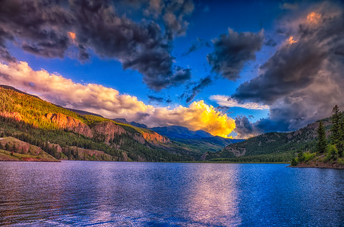 lakesancristobal rockymountains sanjuanmountains lake sunsets lakecity colorado unitedstates us