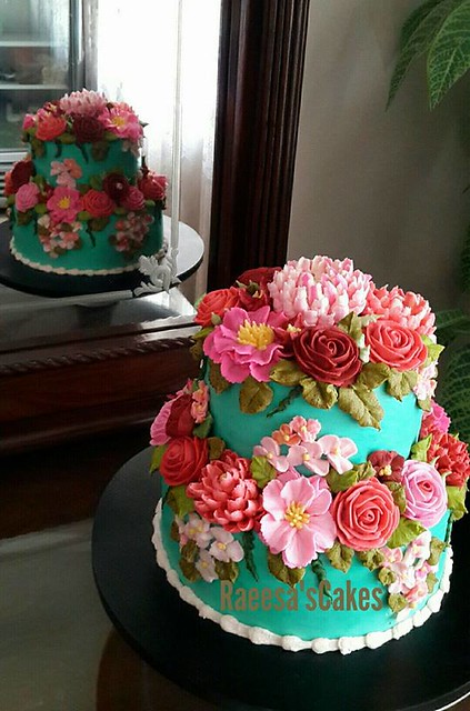 Chocolate and Red Velvet Cake by Raeesa Fatima of Raeesa's Cakes
