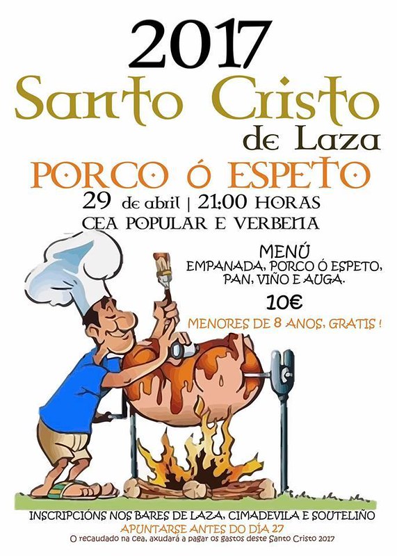 Laza 2017 - Festas do Santo Cristo - cartel 2