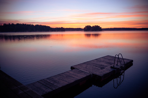 morning sky lake sunrise see day sweden schweden småland clear sonnenaufgang steg eksjö jönköpingslän sonyrx100 hotelullinge södravixen