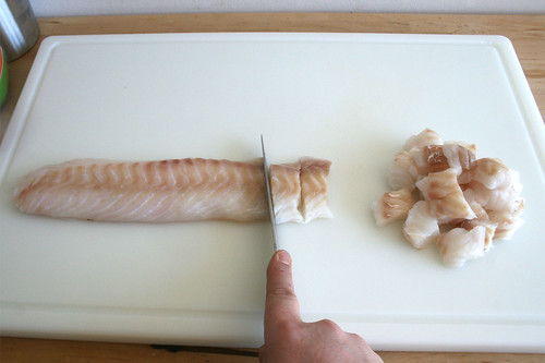 11 - Kabeljau grob würfeln / Dice cod fish coarsley