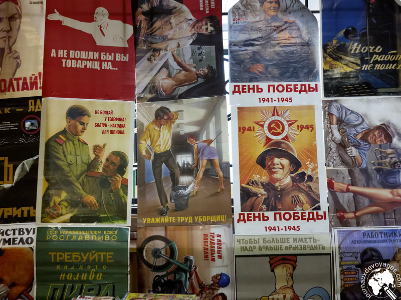 Posters à l'effigie de l'époque soviétique