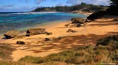 Salt House Beach and Slaughter Bay Beach Viewed From Near The Salt House, Kingston, Norfolk Island