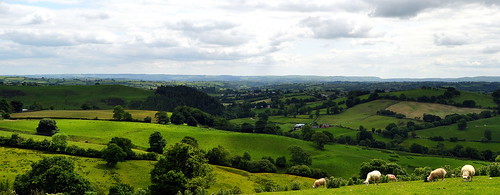 landscape countryside day view cloudy viewpoint powys d5000