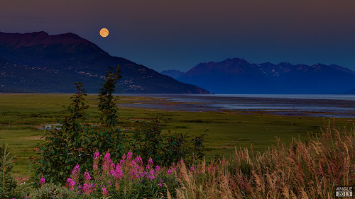 moon alaska anchorage moonrise turnagainarm