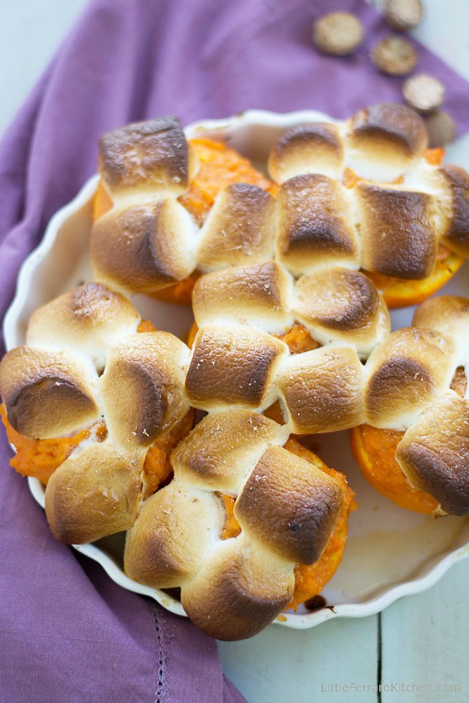 Mom's Sweet Potato Stuffed Oranges via LittleFerraroKitchen.com