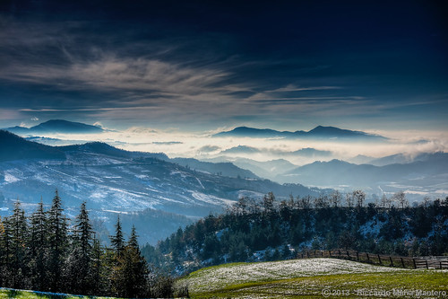 blue winter sky silhouette fog clouds landscape day hills layers riccardo mantero afszoomnikkor2470mmf28ged