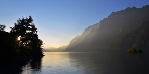 sunset lake schweiz switzerland nikon suisse swiss swissalps walensee nikond600 adamwnet