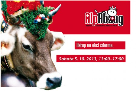 Alpabzug 2013: švýcarské svádění krav v Praze