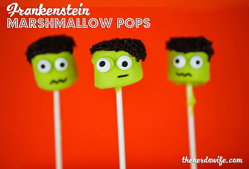 Frankenstein Marshmallow Pops