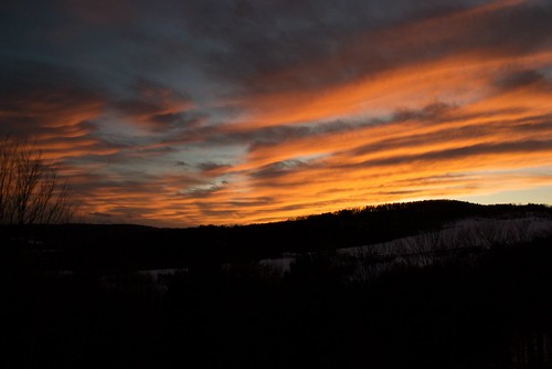 sunset usa clouds landscape vermont place quechee