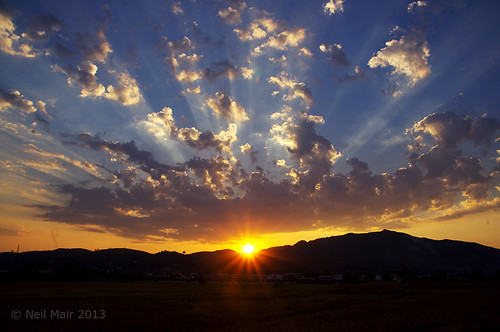 clouds sunrise greek europe neil greece sunburst rays zante zakynthos mair neilmairphotography zante2013part1