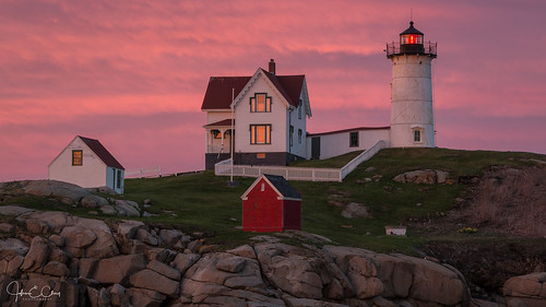 york newengland sunset nubble me maine jclay lighthouse