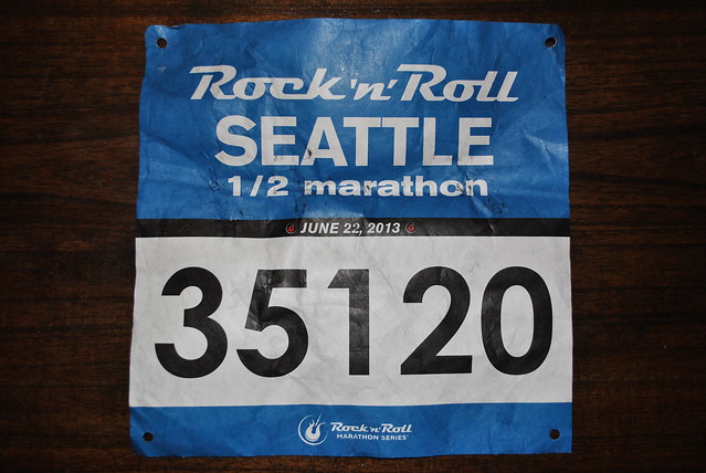 Rock and Roll Seattle 2013 Race Bib