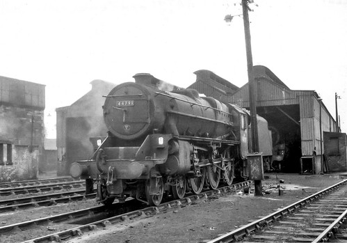 scotland europe unitedkingdom transport steam carstairs railways gbr southlanarkshire 66e exlms 44791 lms5mtblackfive