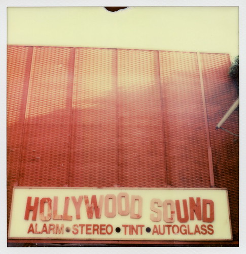 california ca sunset red toby white color alarm sign project polaroid sx70 la los cool boulevard angeles tint stereo tip shade hollywood sound sonar hancock 70 blvd autoglass impossible the px colorshade theimpossibleproject tobyhancock impossaroid px70cool