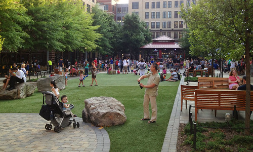 Evening in Rockville Town Square, July 2013