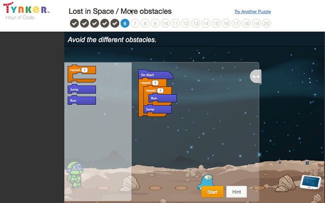 Lost in Space Coding Puzzle