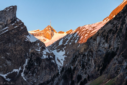 säntis appenzeller alpen alpstein sunrise alpenglühen alpenglow
