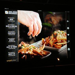 iPad menu at Daniel Brennan Brickhouse in Charlottetown, more restaurants should do this.