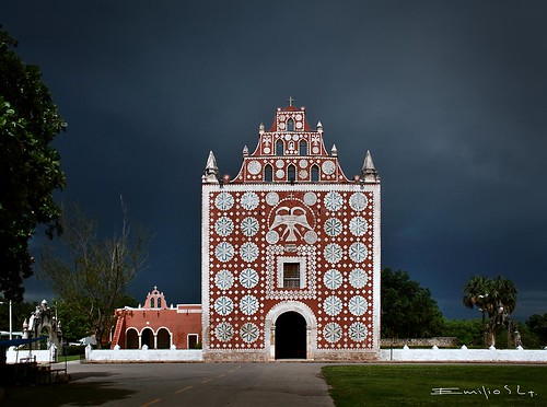 méxico iglesia yucatán convento capilla uayma ajaracas