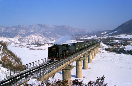 china bridge people water station weather train river asian countryside asia republic village view time border perspective foggy culture scene class steam east peoples locomotive passenger departure js province chine chinoise dampflok tonghua dampf depature 中华人民共和国 吉林省 пекин jílín shěng