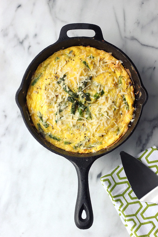 Asparagus and Leek Frittata - Gluten-free (dairy-free options)