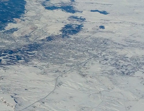 southdakota dakotas rapidcity viewfromplane windowseat winterscene snow