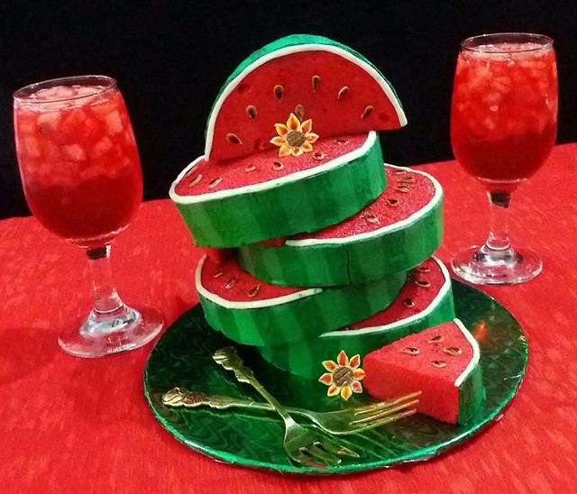 Watermelon Themed Cake by Khunsha Zafar