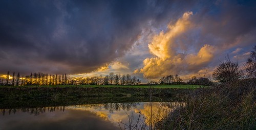 winter sunset england sky lake tree water clouds reflections countryside kent nikon sigma ultrawide maidstone lightroom sigma1020 d7100