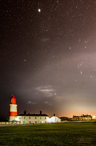 longexposure lighthouse night nikon nightlights nightshot south astrophotography nightscene southshields shields lowlights milkyway souter earthandspace noctography astrotrac d7000 tokina1116f28 noctographist